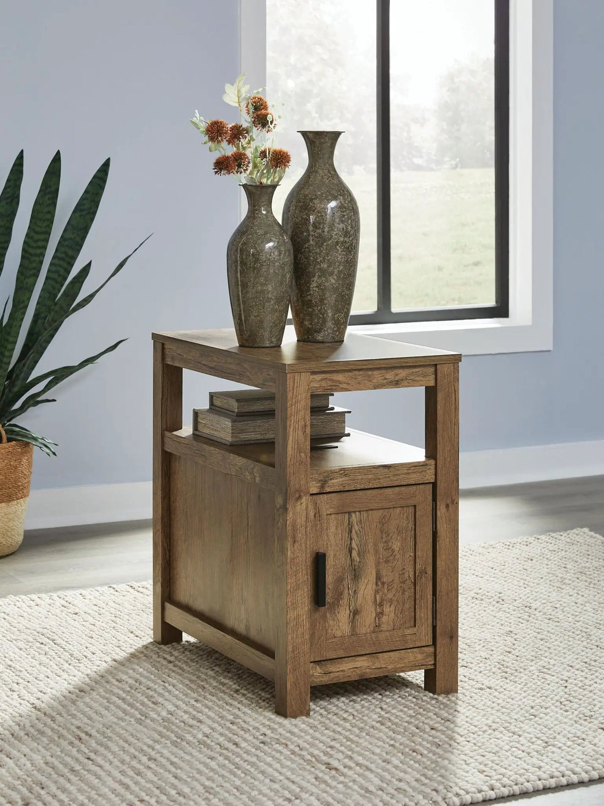 Fendenmore Chairside End Table | Storage Cabinet | Sofa-Side Function | Stylish Design