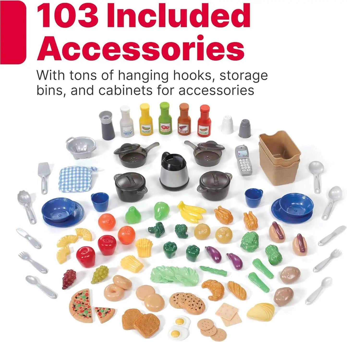 Kids Kitchen Playset With Interactive Lights Brown from PriceLows™