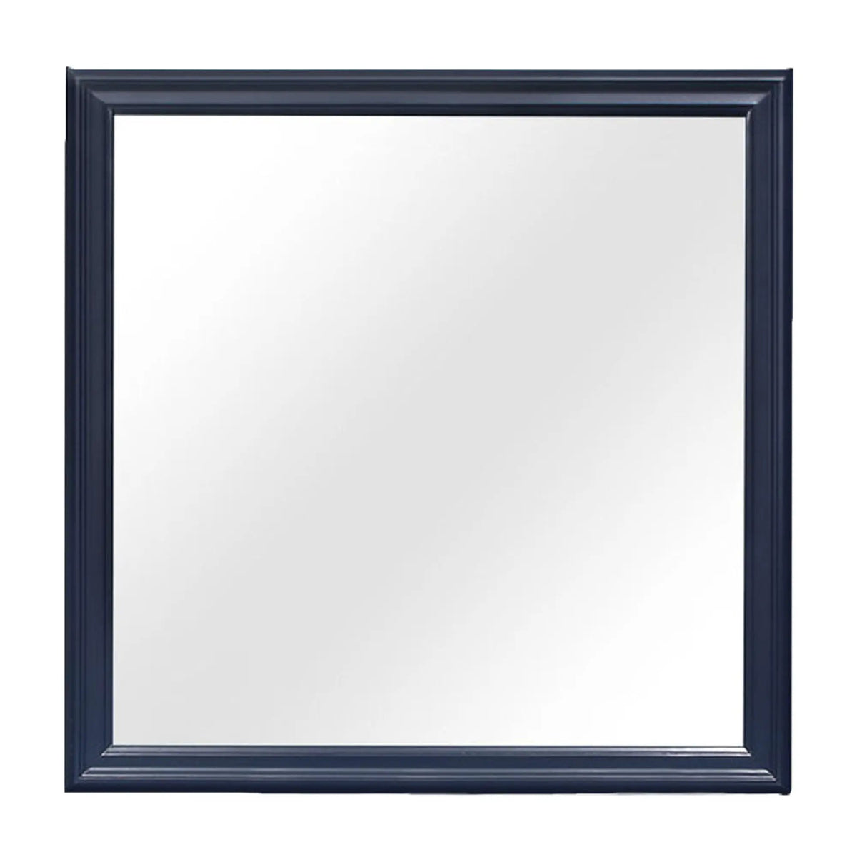 Charlston Mirror | 38 Inch Square | Tempered Glass | Solid Wood Frame