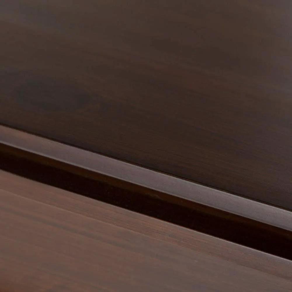 Pine Wood Sideboard Buffet Russet Brown Adjustable Shelves from PriceLows™