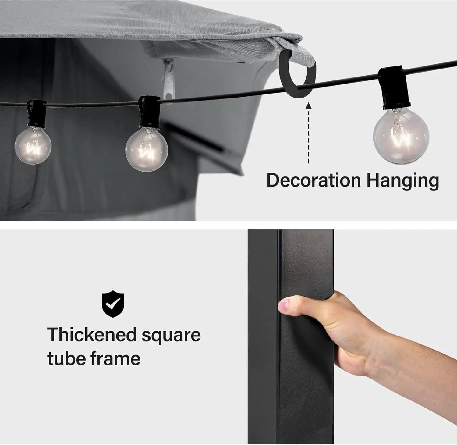 Outdoor Gazebo 10x13 With Mosquito Netting Weatherproof from PriceLows™