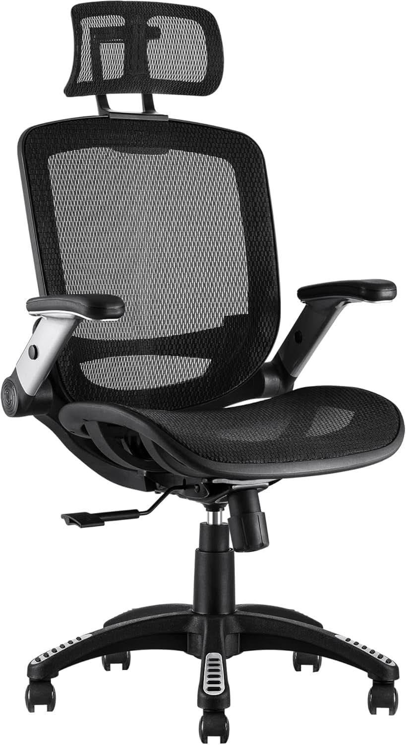 Big Tall Mesh Office Chair With Headrest And Tilt from PriceLows™