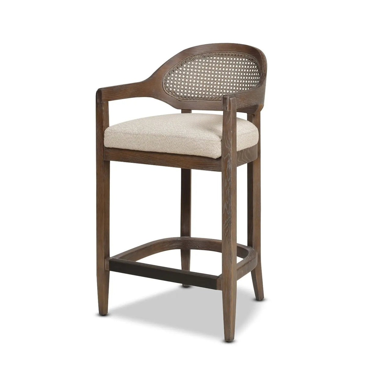 Americana Counter Stool | Mid-Century Modern | Cane Back | Kiln-Dried Wood Frame