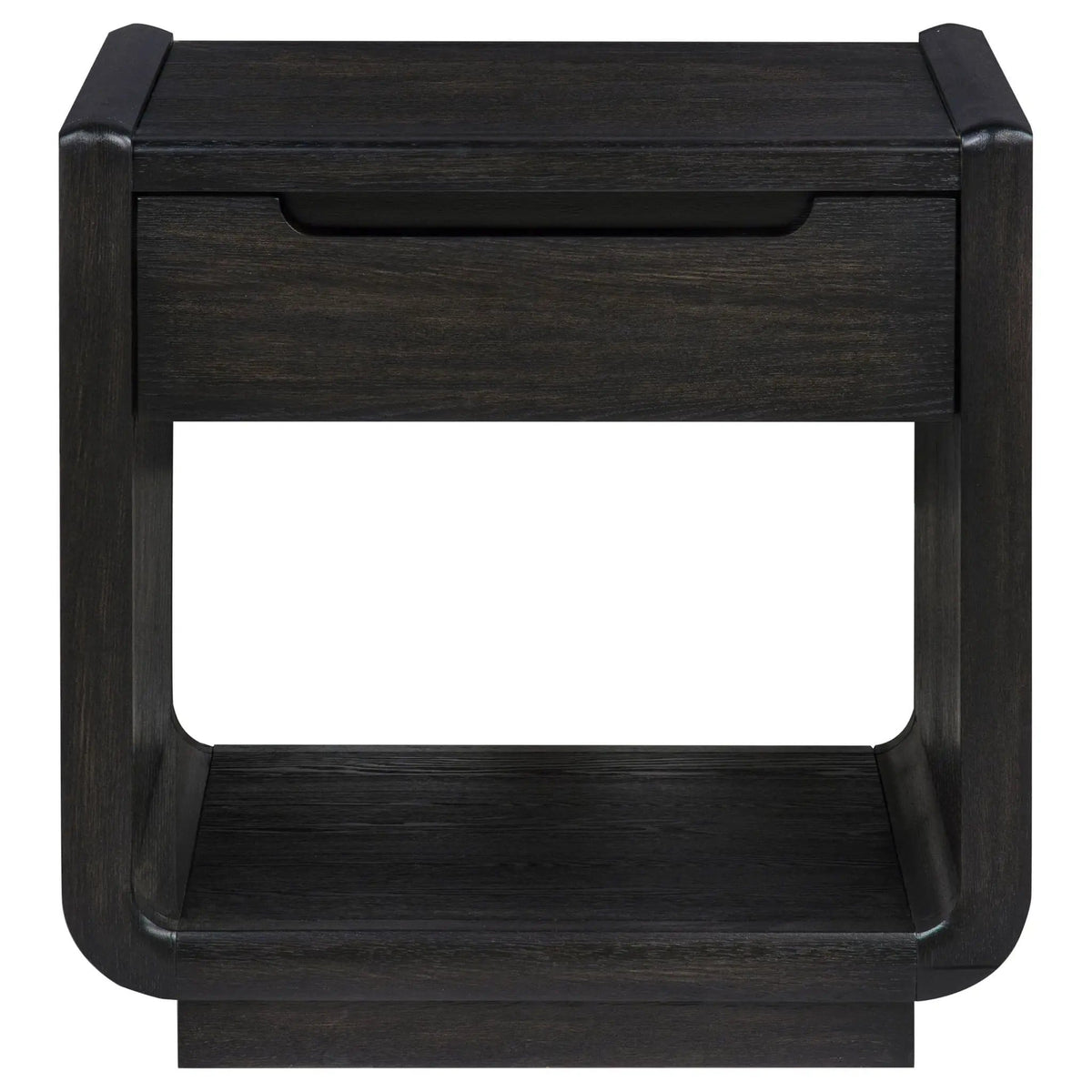 Leandro 3-piece Wood Coffee and End Table Set Burnished | 3-Piece Set | Engineered Wood & Veneer | Black