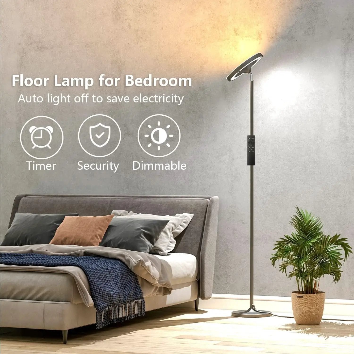 RGB LED Floor Lamp With Remote Dual Side Lighting 2600 Lumens from PriceLows™