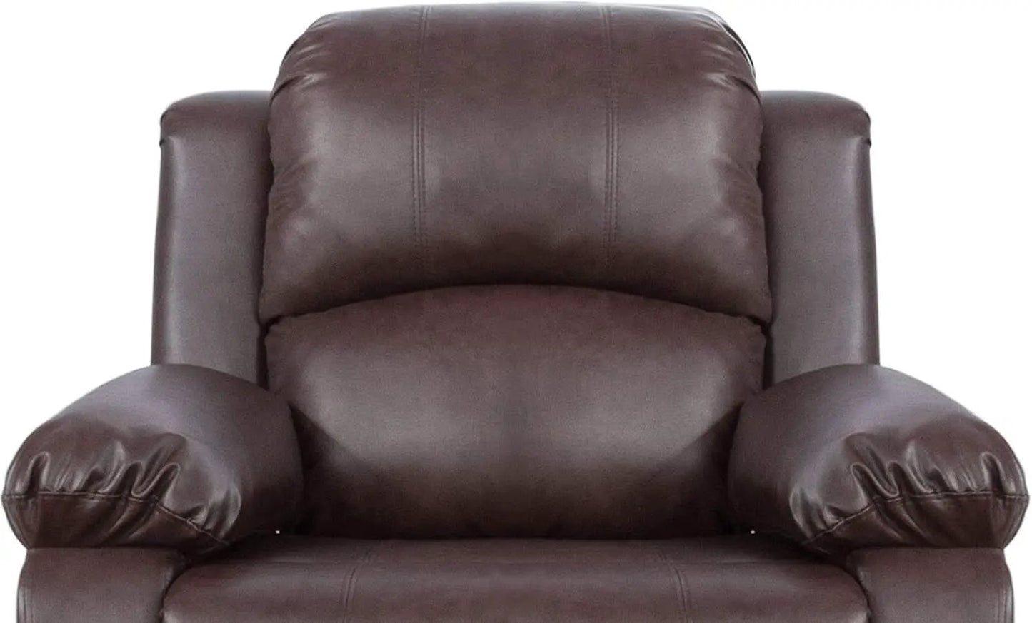 Brown Bonded Leather Manual Reclining Living Room Sofa Set from PriceLows™