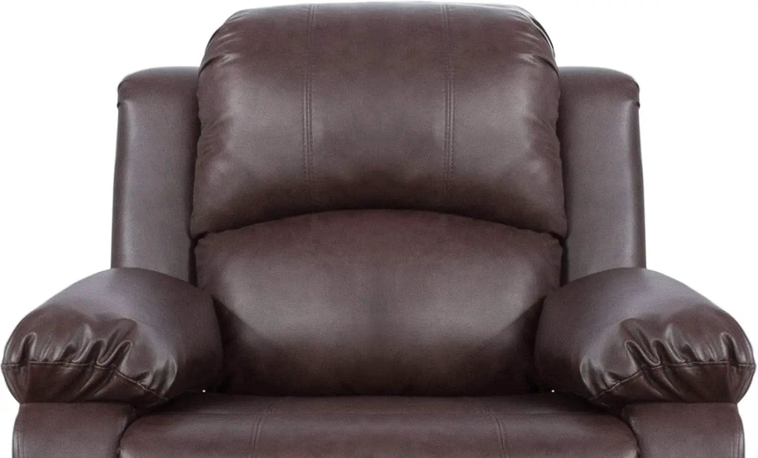 Brown Bonded Leather Manual Reclining Living Room Sofa Set from PriceLows™