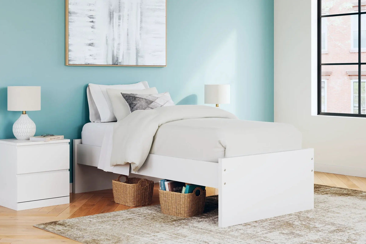 Platform Bed | Four Storage Drawers | Clean Minimal Design