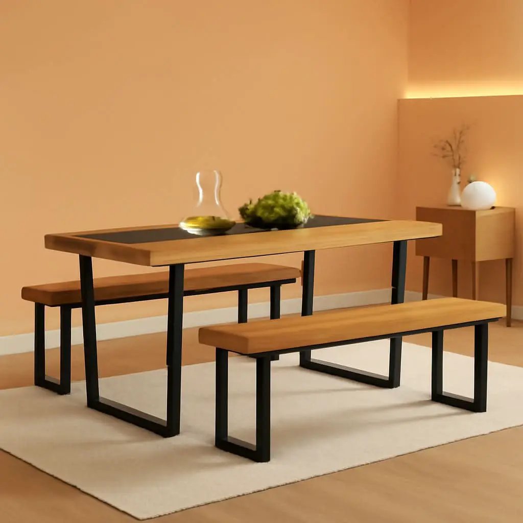 Six To Eight Seats Farmhouse Modern Kitchen Dining Table from PriceLows™