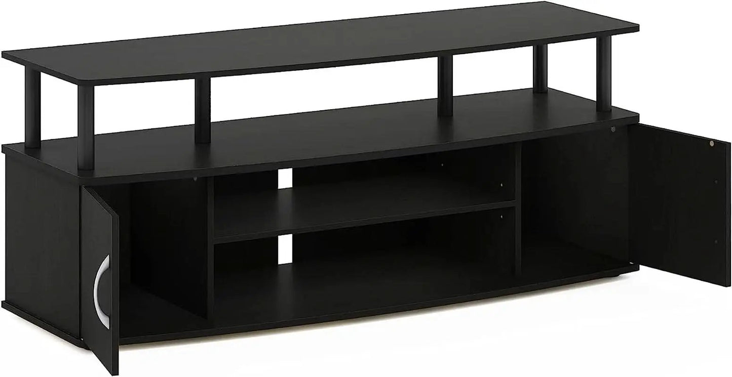 Jaya 55 Inch TV Entertainment Stand Blackwood Wood Cabinet from PriceLows™