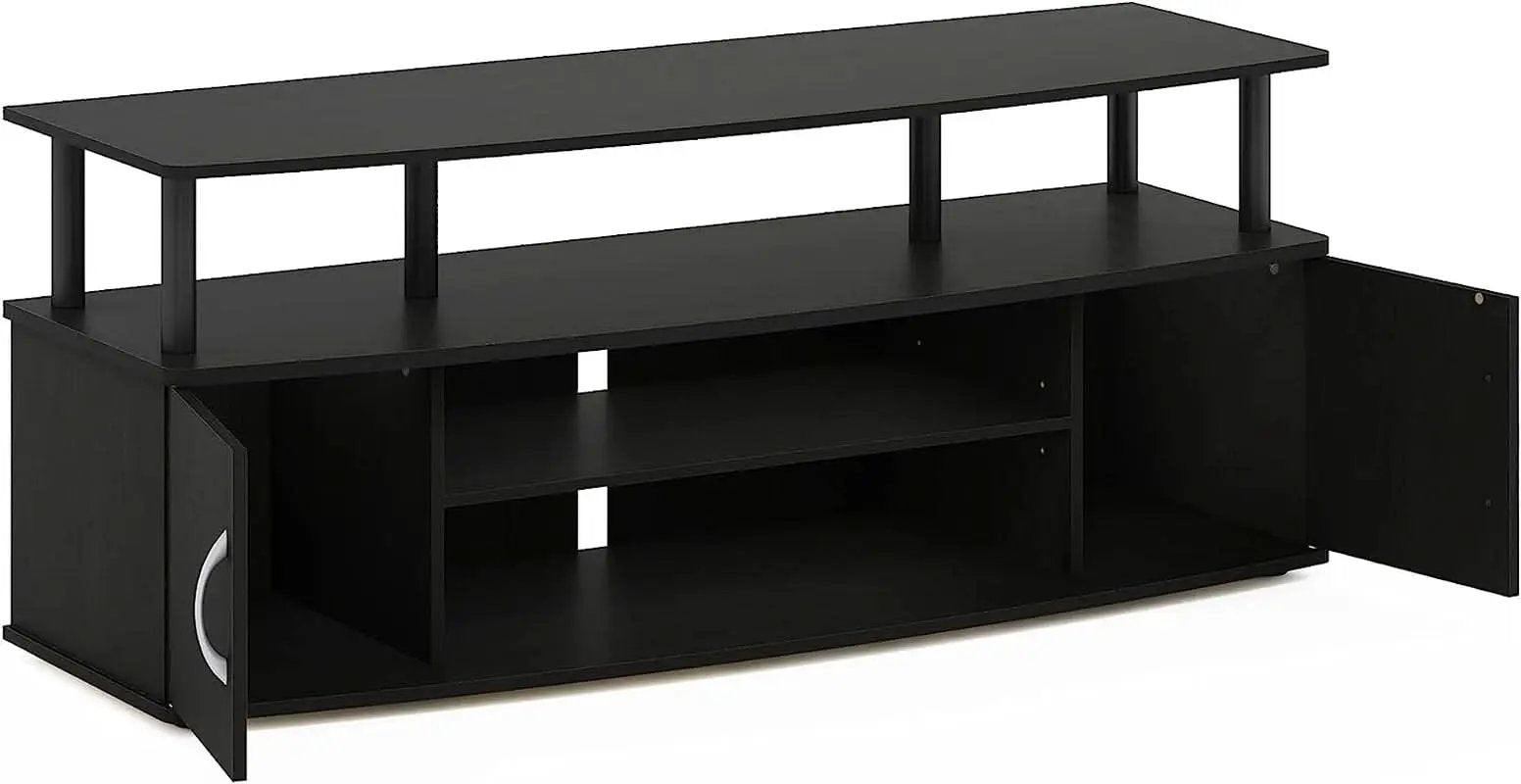 Jaya 55 Inch TV Entertainment Stand Blackwood Wood Cabinet from PriceLows™