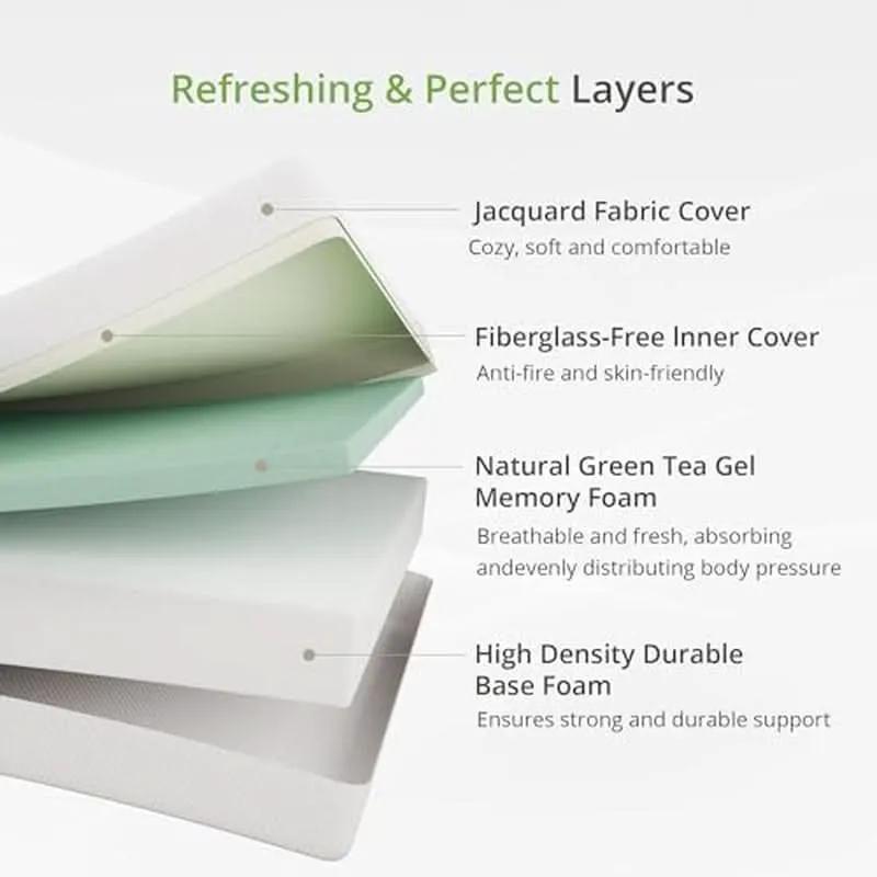 Twin 6 Inch Memory Foam Mattress Certipur US Certified from PriceLows™