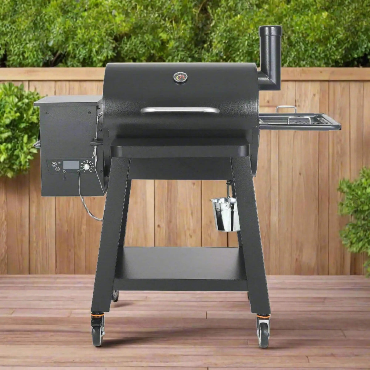 53-Inch Heavy-Duty Portable Wood Pellet BBQ Grill With Cart | 53 Inch | Wood | Outdoor Grill