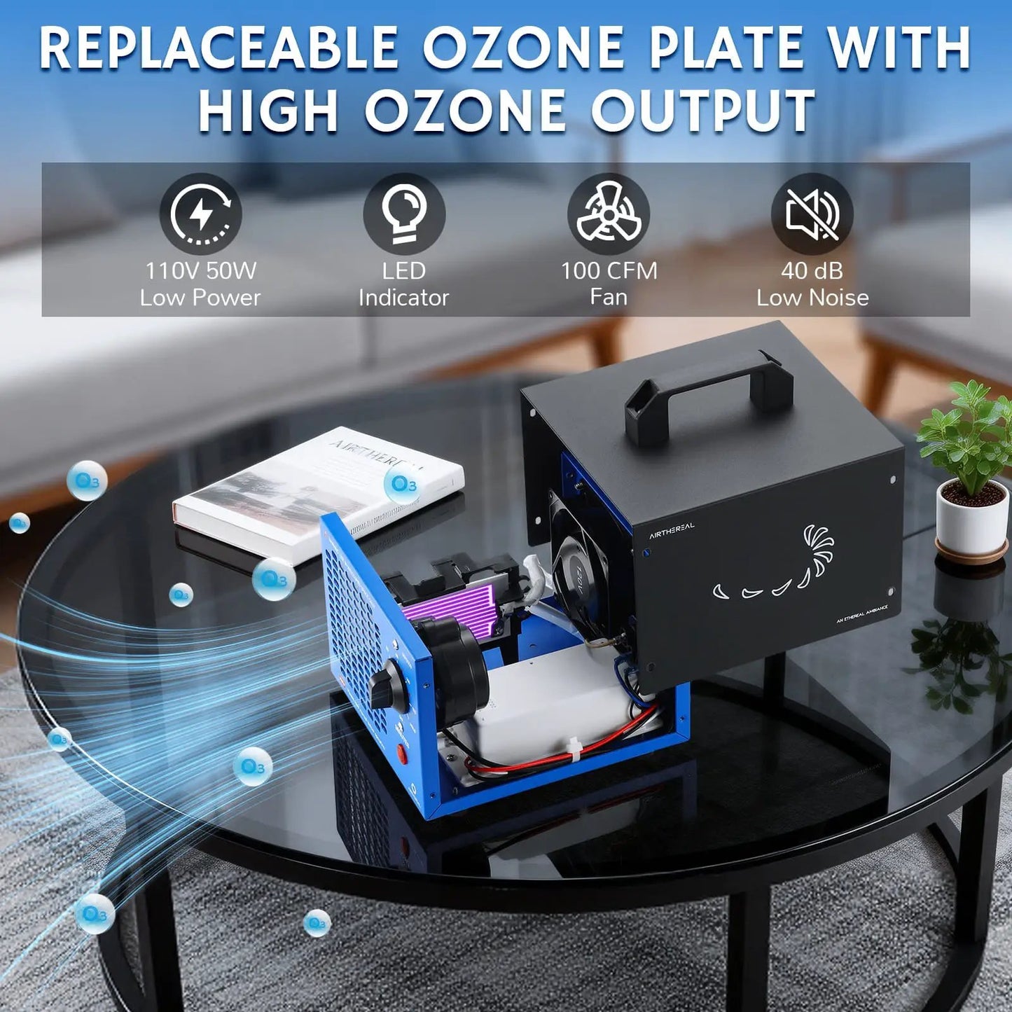 MA5000 Ozone Generator, Replaceable Ozone Plate Option from PriceLows™