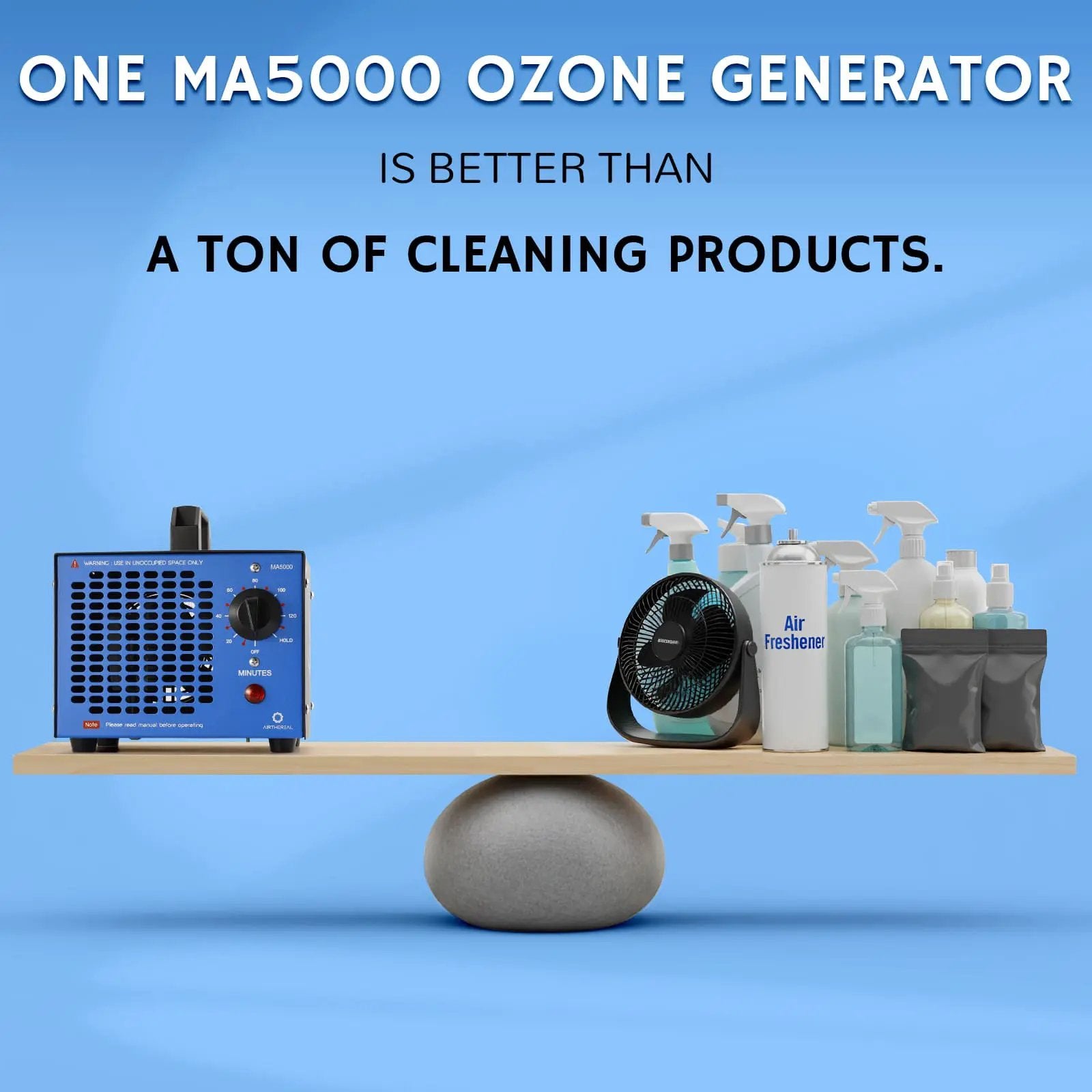 MA5000 Ozone Generator, Replaceable Ozone Plate Option from PriceLows™