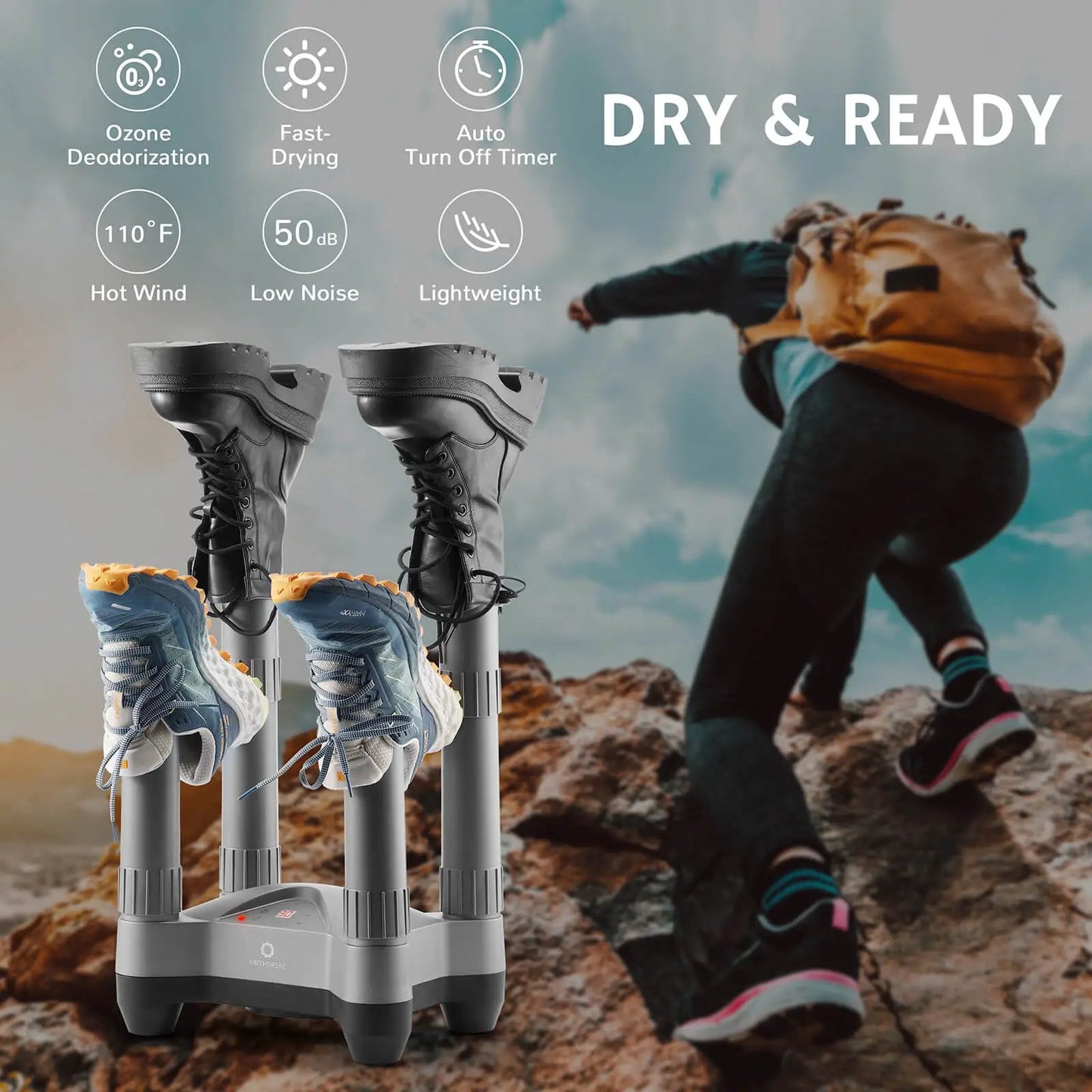 SD20 Boot and Shoe Dryer and Deodorizer with Heat from PriceLows™