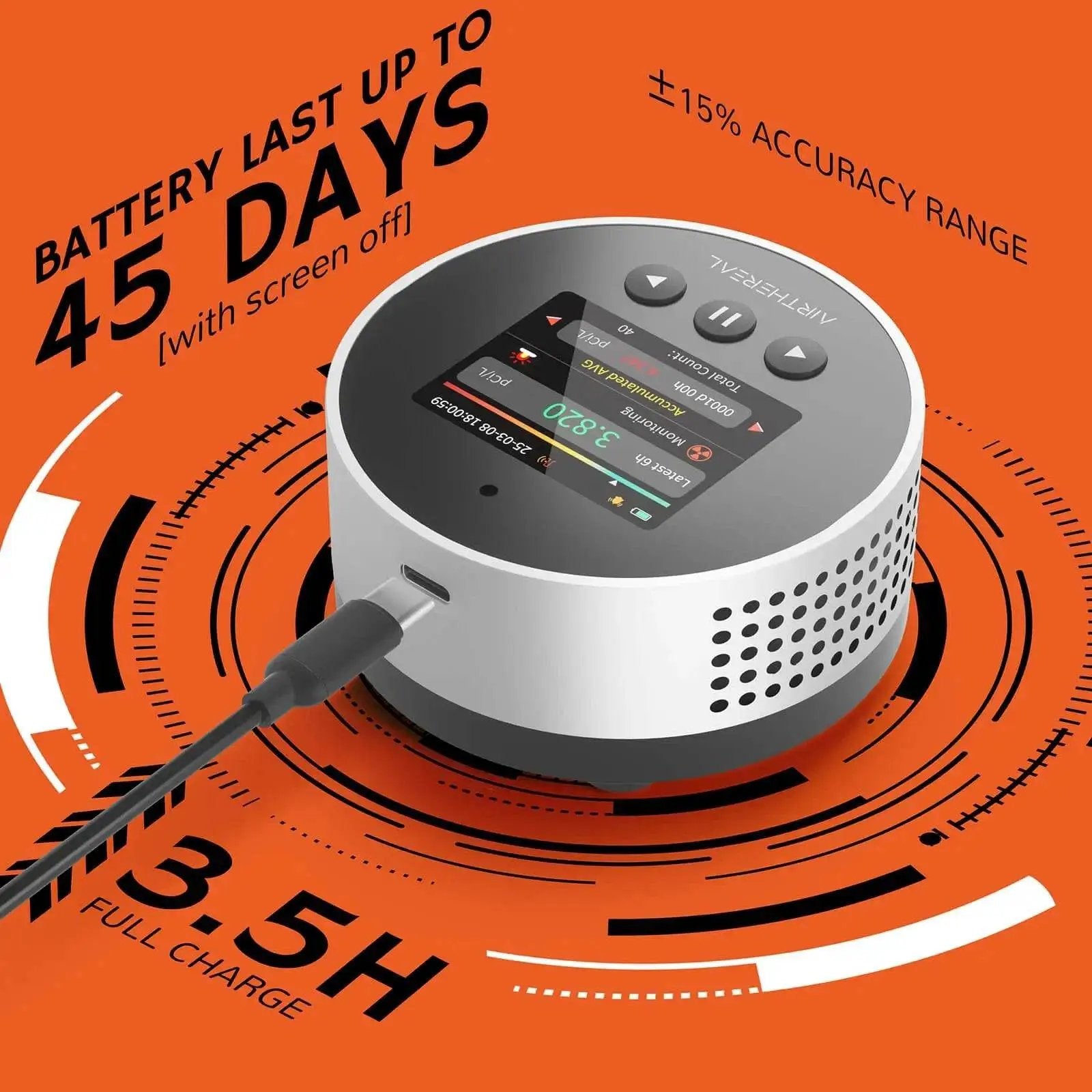 RM-65 Radon Detector for Home Basement from PriceLows™