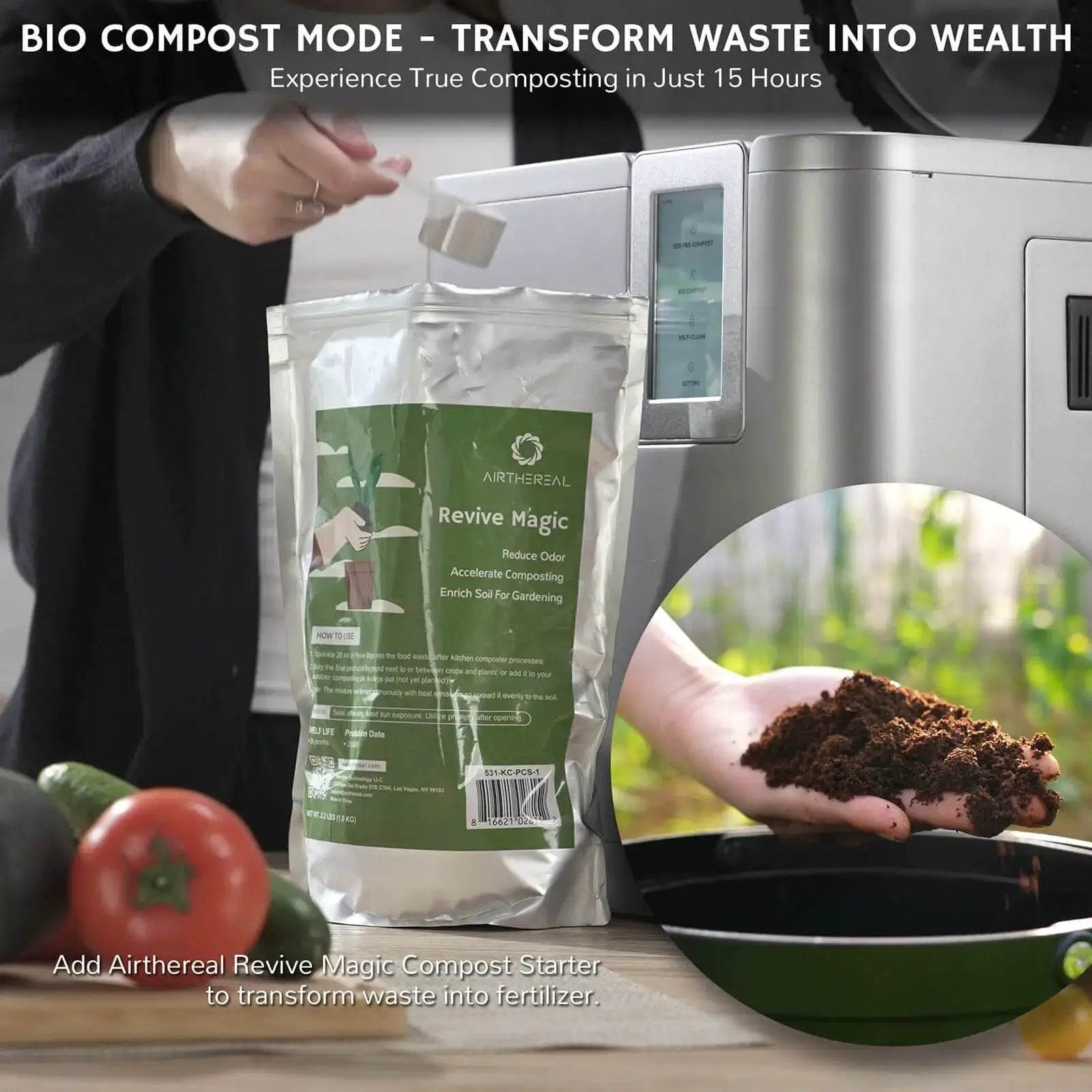 Revive R800 5L WiFi Kitchen Composter from PriceLows™