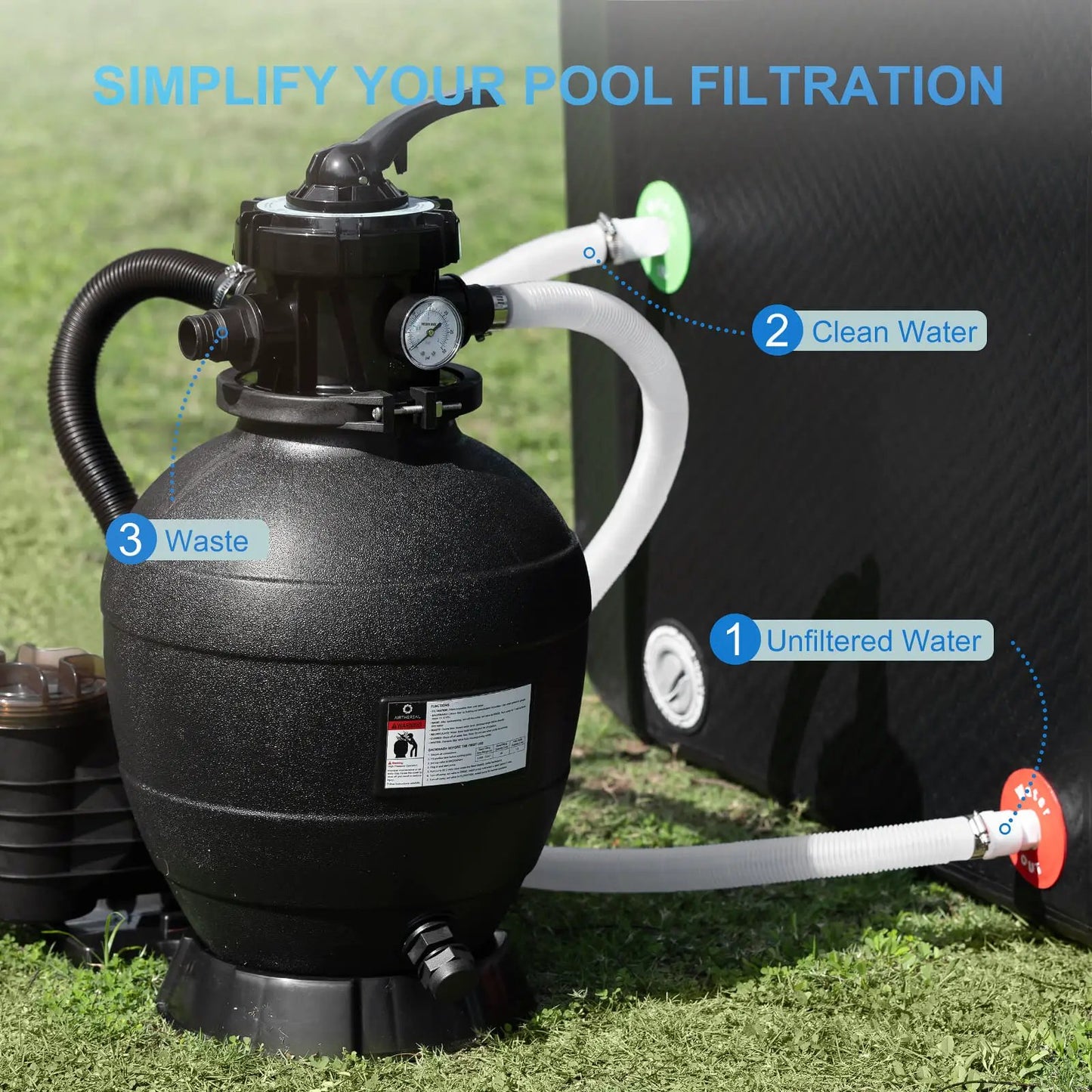 AquaMind Sand Filter Pump from PriceLows™