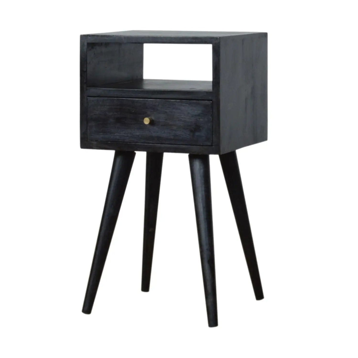 Mini Nightstand | 11.81 x 11.81 x 22.44 in | Mango Wood | Bedroom