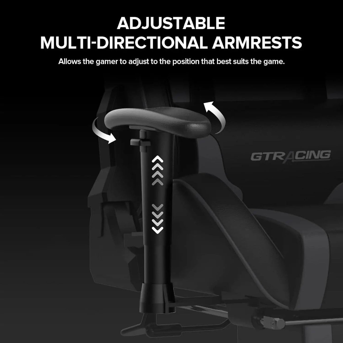 Gray Bluetooth Gaming Chair With Footrest For Home Office from PriceLows™