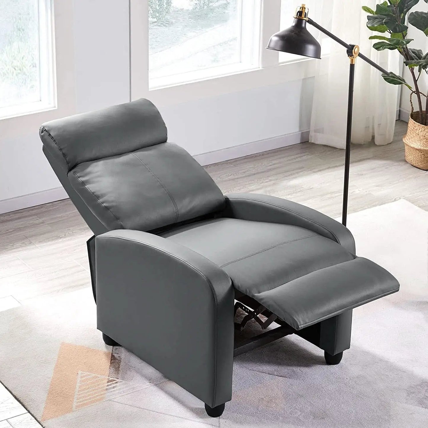 Grey Recliner Chairs Set Of 2 For Living Room Comfort from PriceLows™