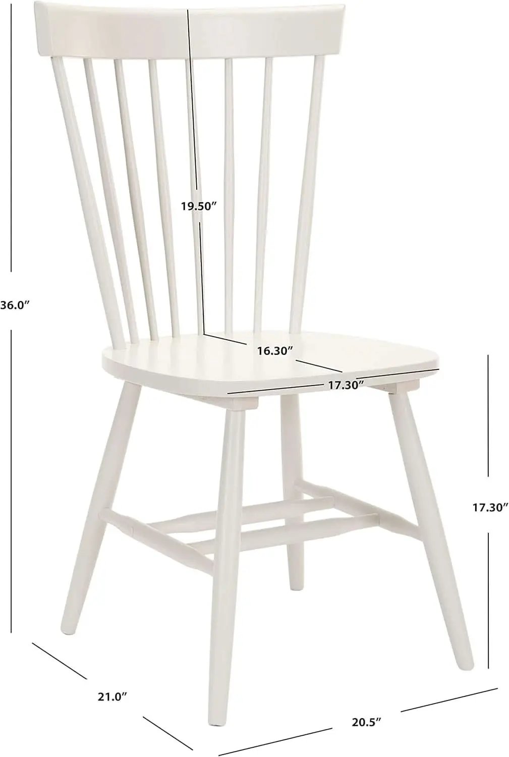 Parker Parkse Off White Side Chair Set Of Two Dining Chairs from PriceLows™