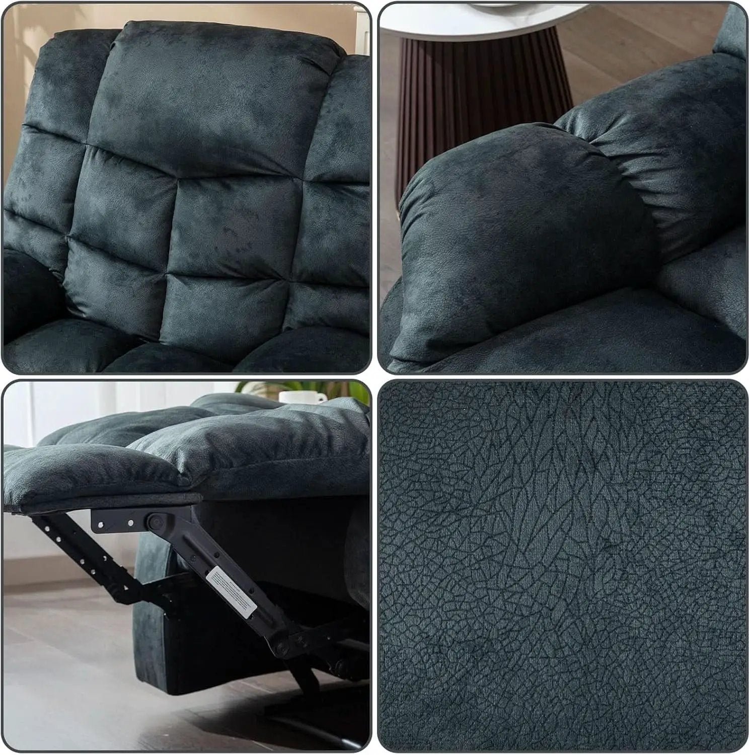 Grey Manual Reclining Living Room Set With One Seat Recliner And 3 Seat Sofa from PriceLows™