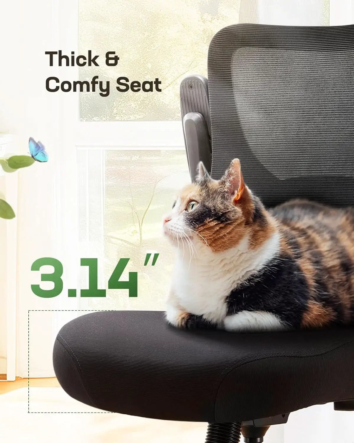 Mesh Office Chair With Adjustable Armrests And Lumbar from PriceLows™