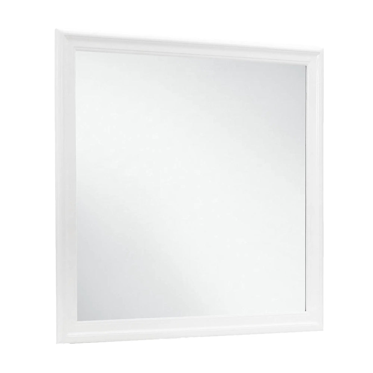 Charlston Mirror | 38 Inch Square | Tempered Glass | Solid Wood Frame