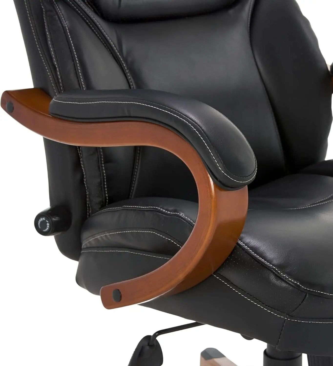 Big And Tall Executive Office Chair With Wood Accents from PriceLows™