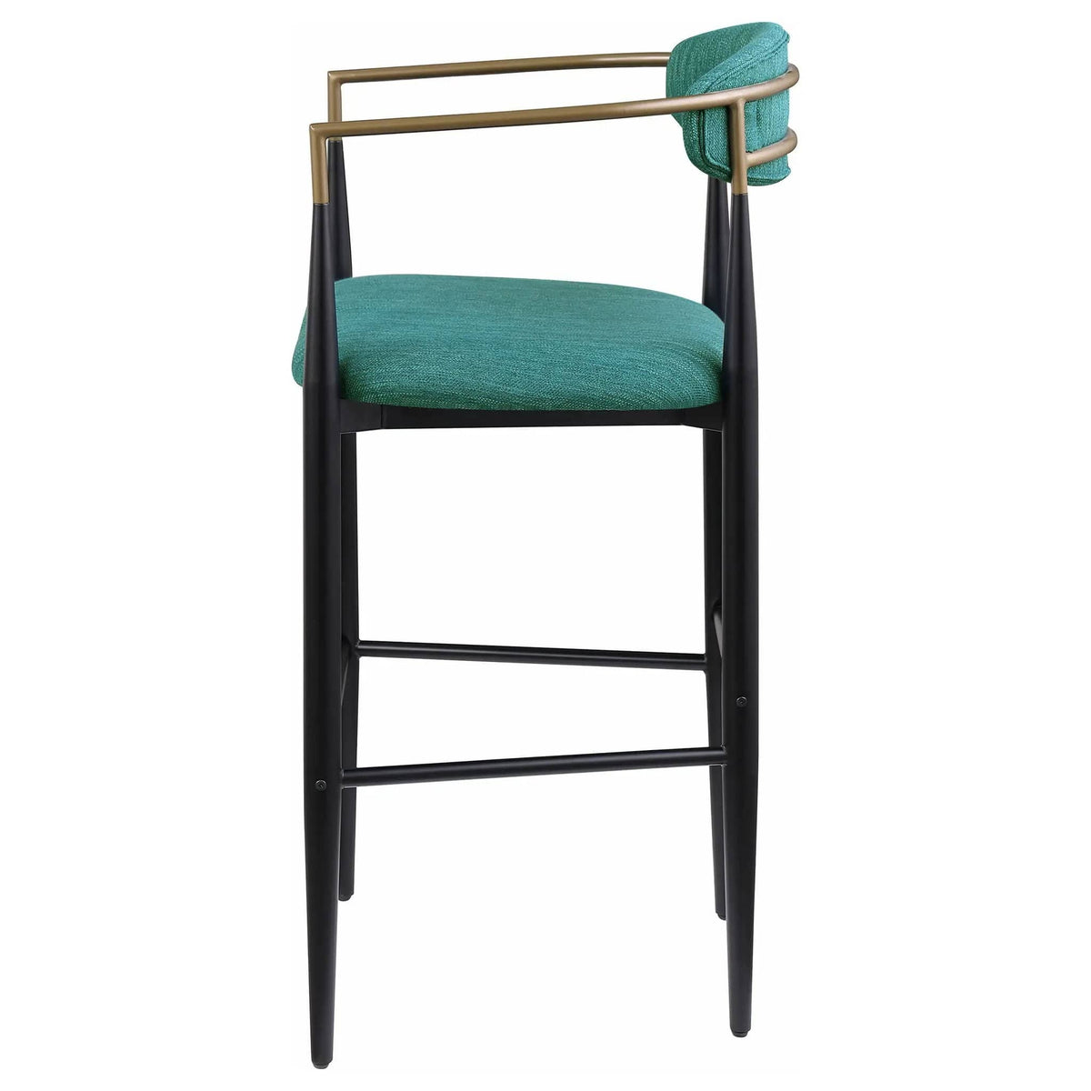 Tina Fabric Upholstered Bar Chair Green (Set of 2) Bar Height (28"-30") | 22.5 x 21.25 x 41.75 in | Linen & Fabric | Home
