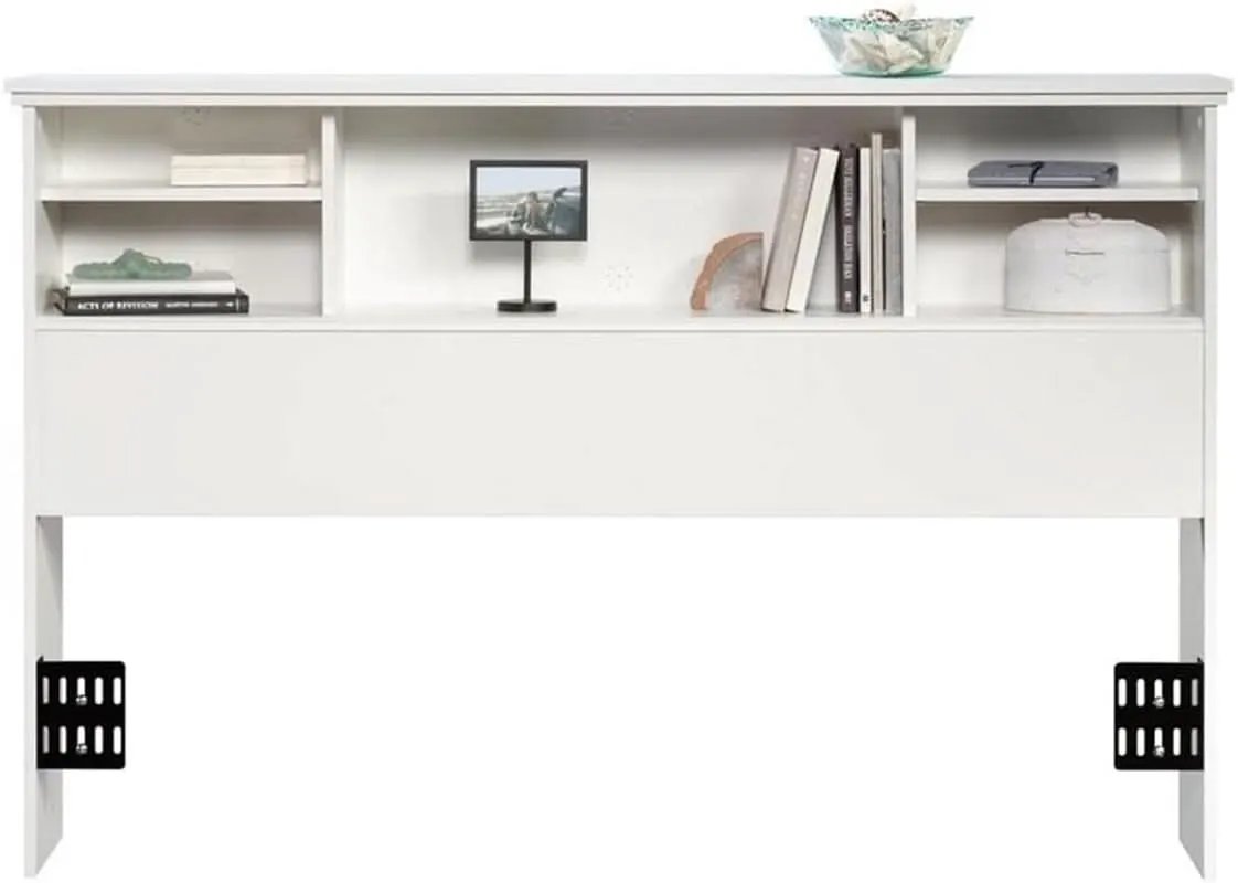 Transitional Engineered Wood Headboard with Adjustable Shelves from PriceLows™