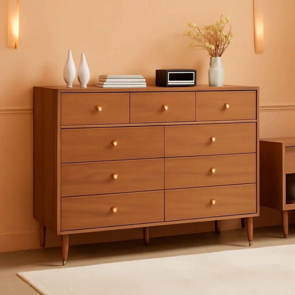 Dark Espresso Storage Cabinet Dresser With Anti Tip from PriceLows™