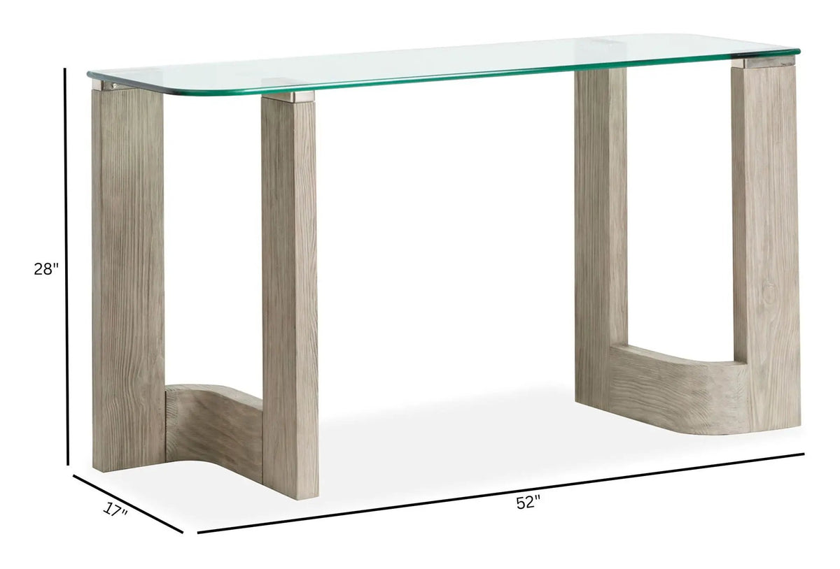 Bartlett Rectangular End Table | Smokey Pine Finish | Modern Contemporary Style | 26 Inch Width