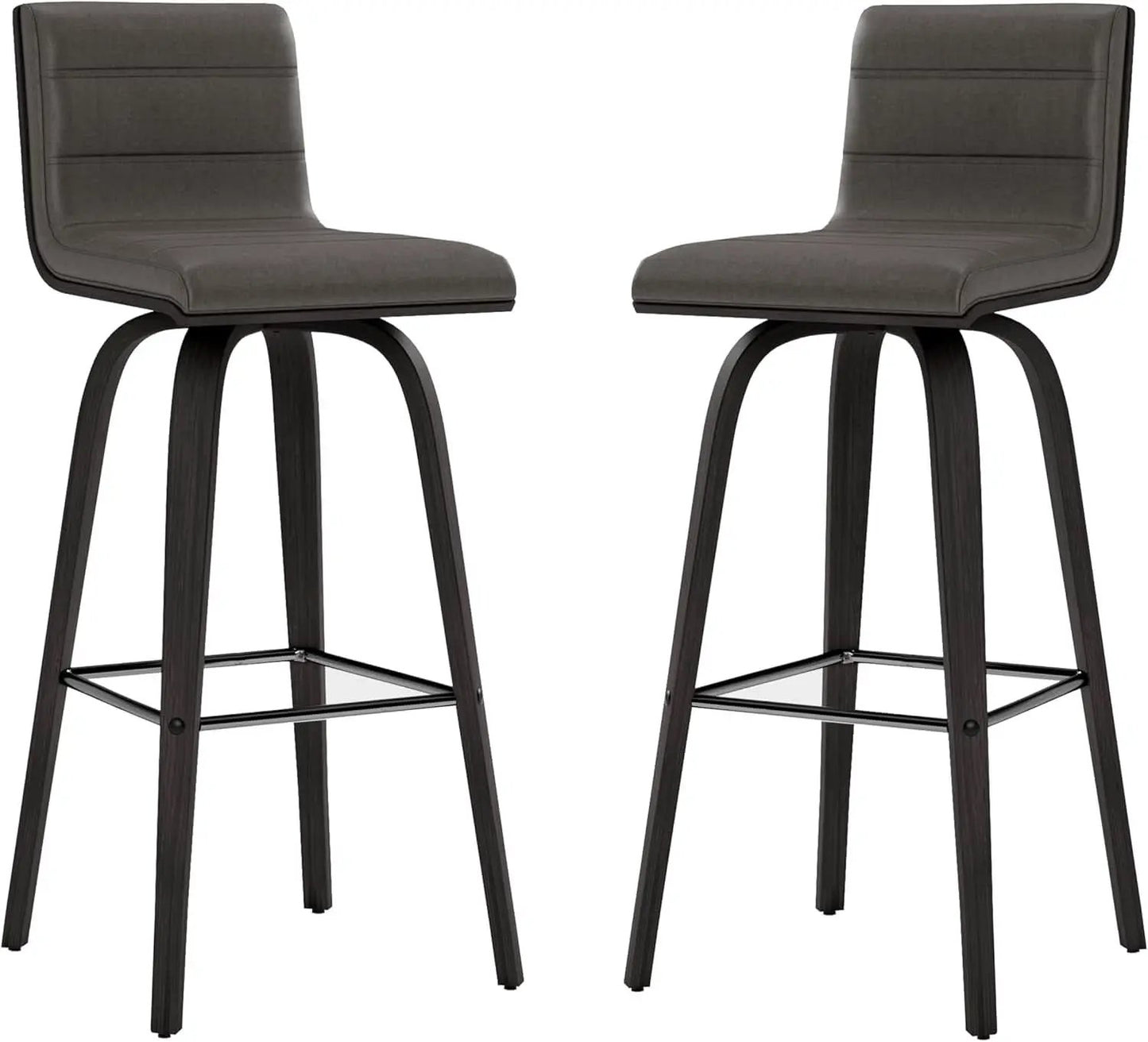 Vienna 30 Inch Bar Height Bar Stool Grey And Black from PriceLows™