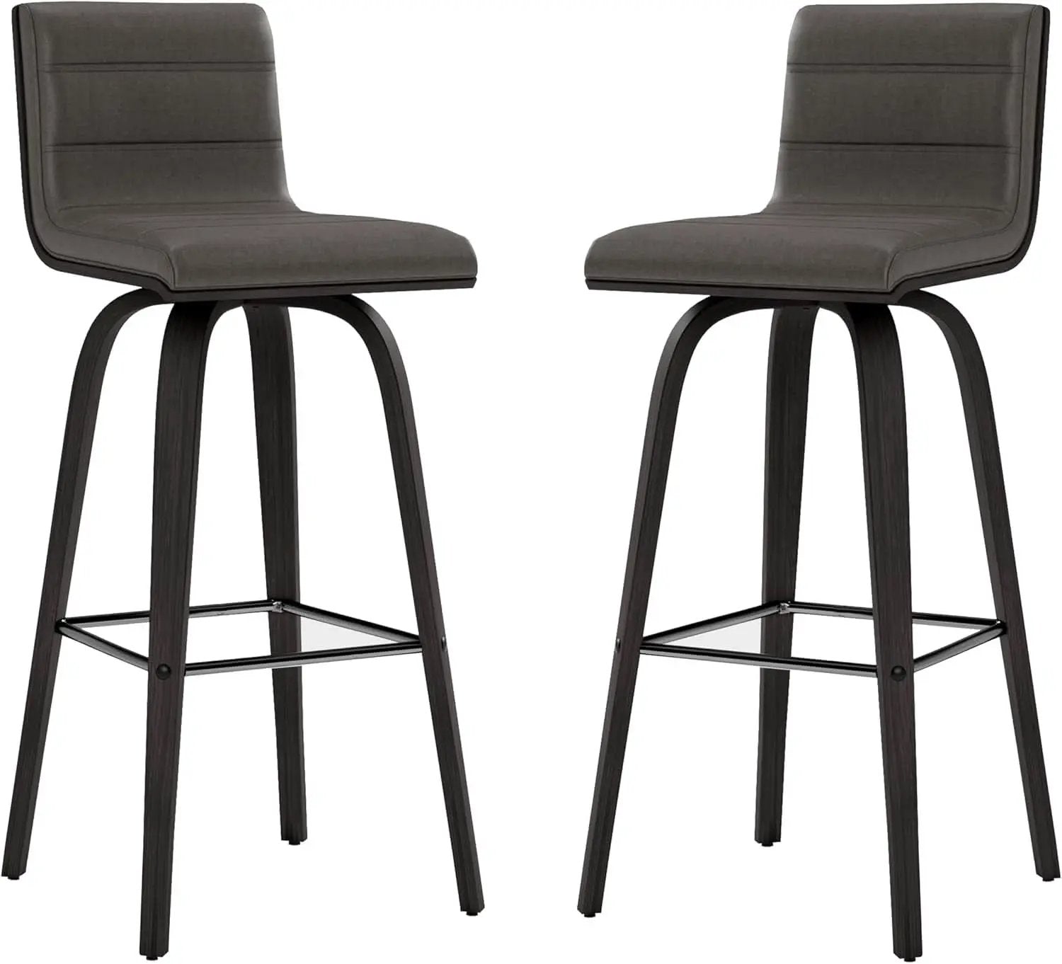 Vienna 30 Inch Bar Height Bar Stool Grey And Black from PriceLows™