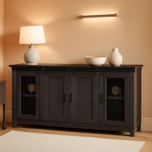 Sierra 65 Inch Grey TV Stand for Living Room Console from PriceLows™