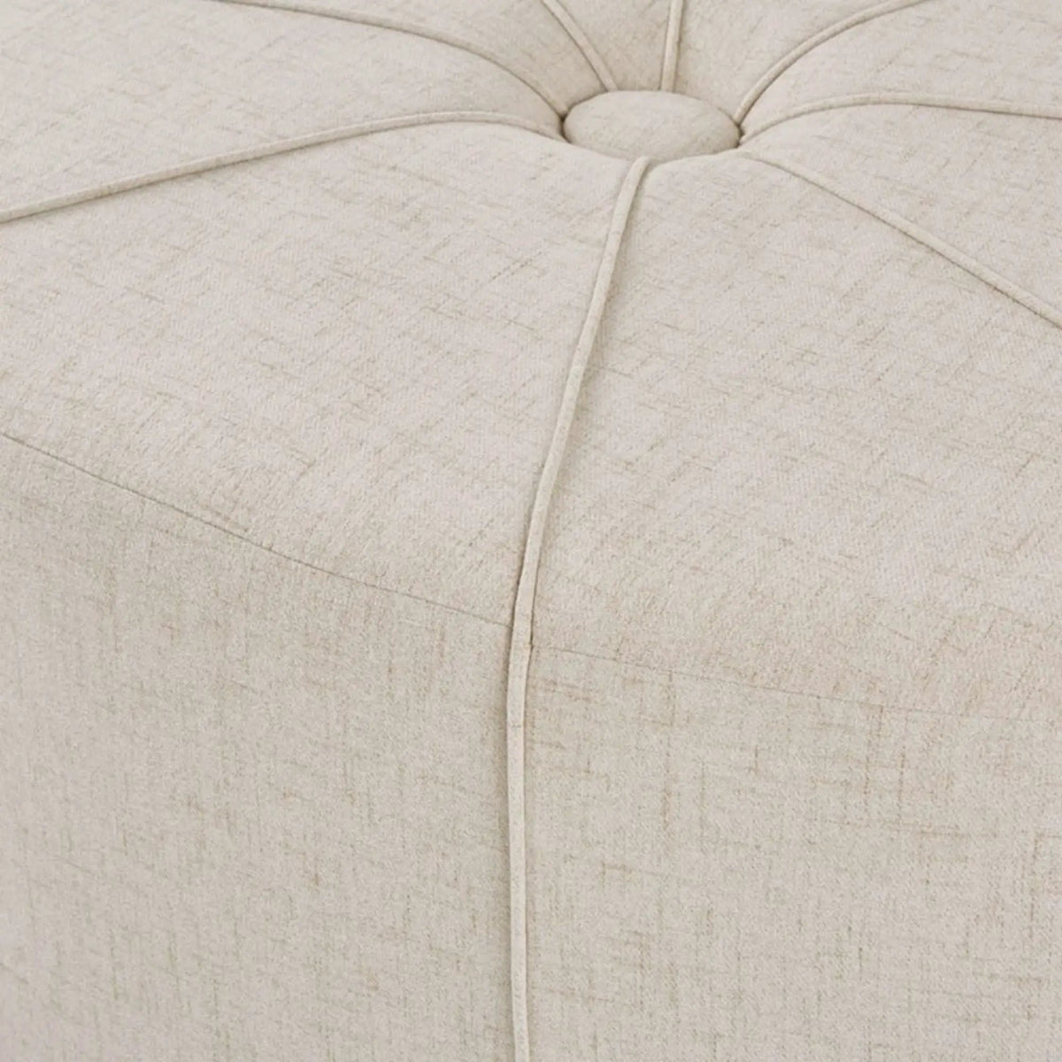 Large Cocktail Ottoman | Modern Style | Button Tufted Top | 48.5 Inch Length