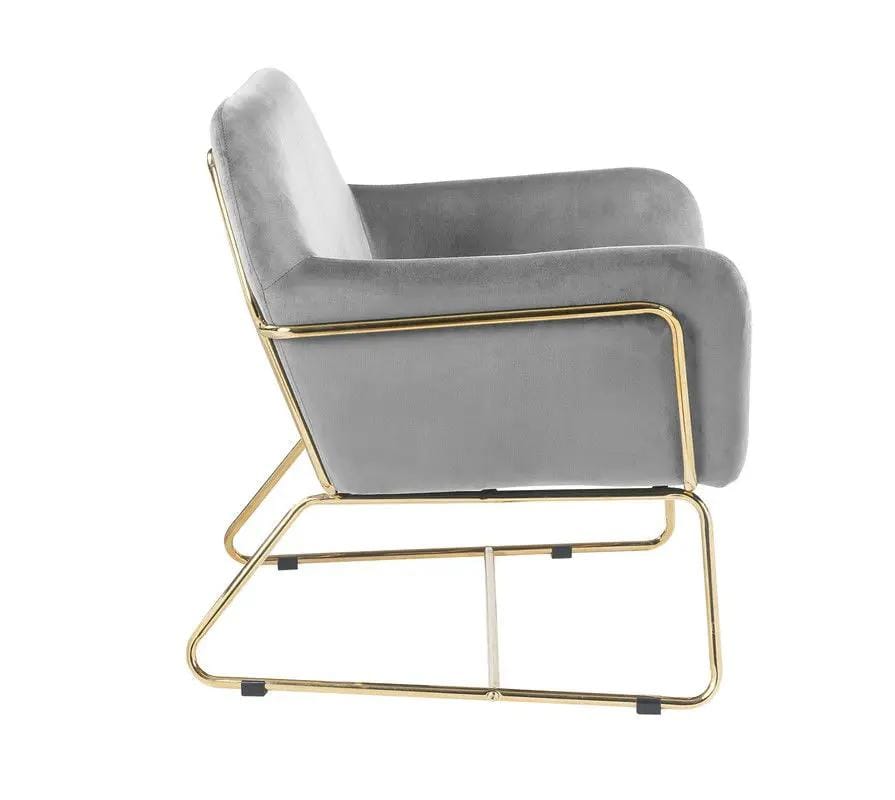 Keira Accent Chair With Metal Base | 3 Pieces | Metal | Living Room