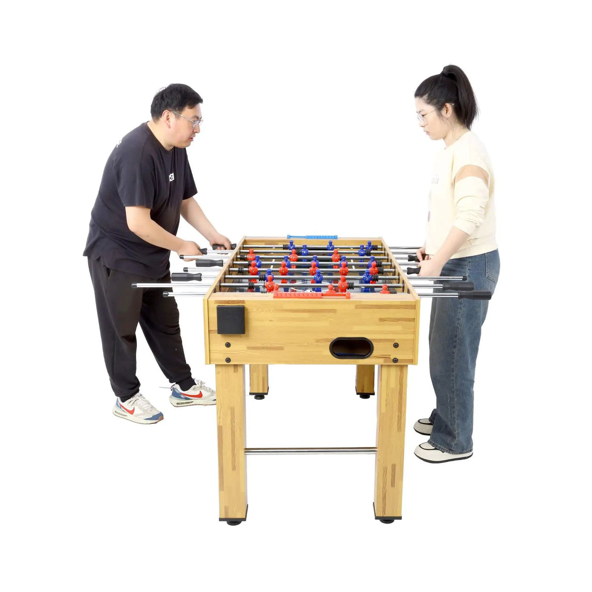 Foosball Table | 54 Inch Hurricane Model | Light Cherry Finish | Accessories Included