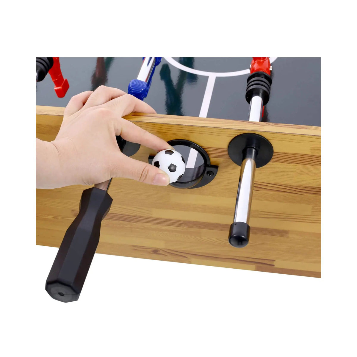Foosball Table | 54 Inch Hurricane Model | Light Cherry Finish | Accessories Included