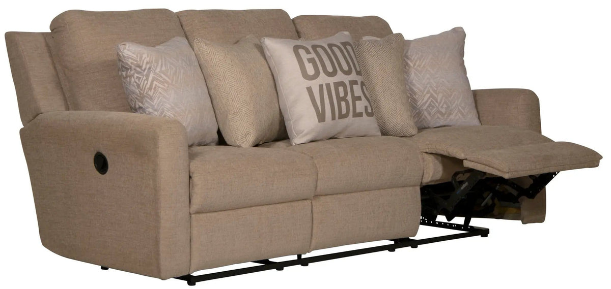 Calvin Reclining Sofa | 4 Pieces | Chenille & Fabric | Living Room