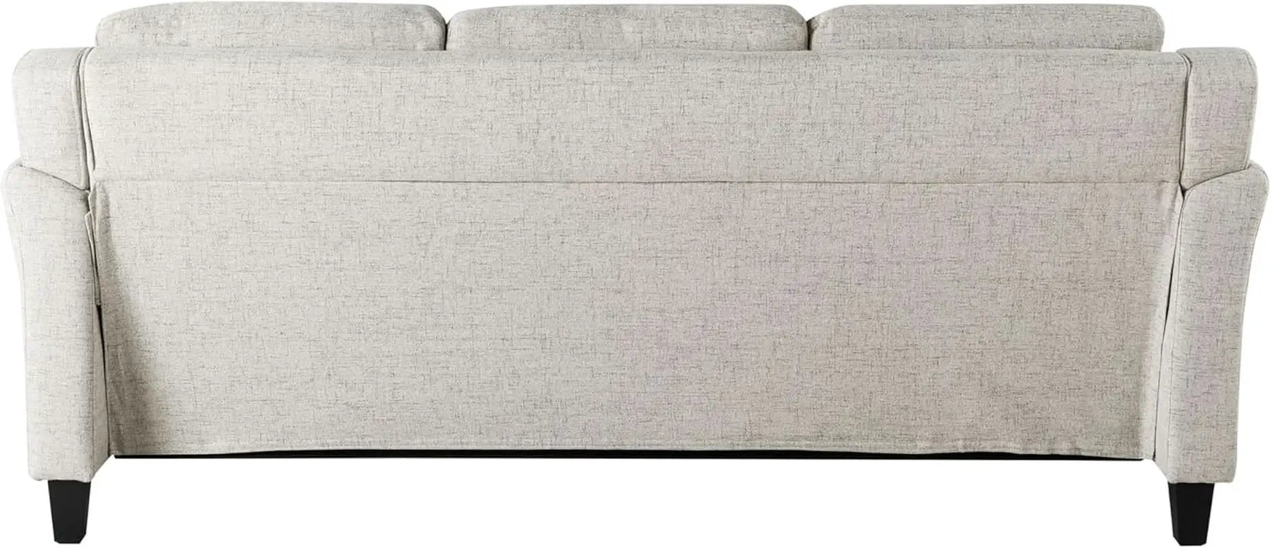 Harrington Sofa Beige With Curved Arms For Living Room from PriceLows™
