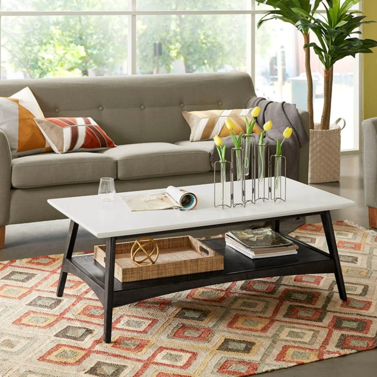 Console Table | Solid Wood Frame | Veneer Lower Shelf | Espresso