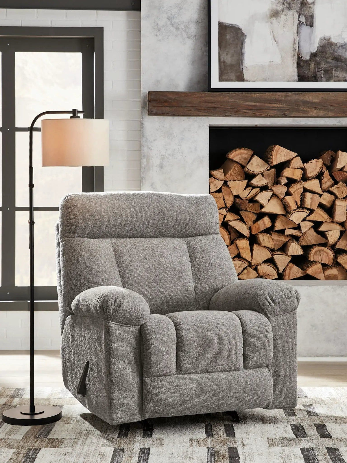 Hoyne Park Rocker Recliner Rocker Chair | 2 Pieces | Fabric | Living Room