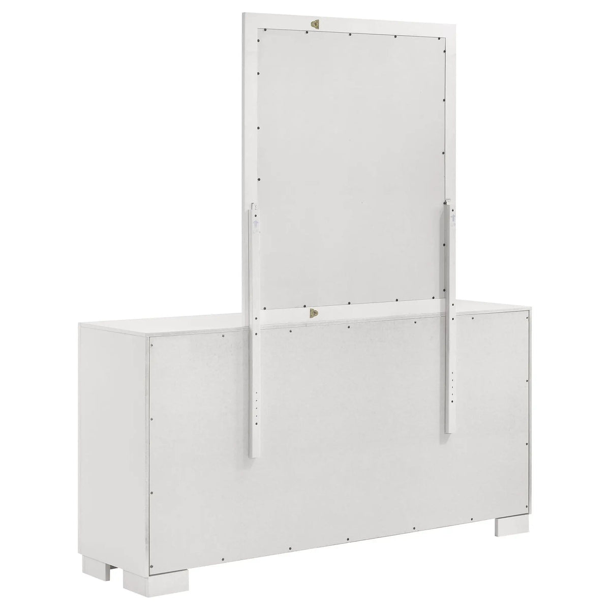 Jessica 6-drawer Dresser with Mirror Snow | 64 x 16.25 x 72.75 in | 6-Drawer | White