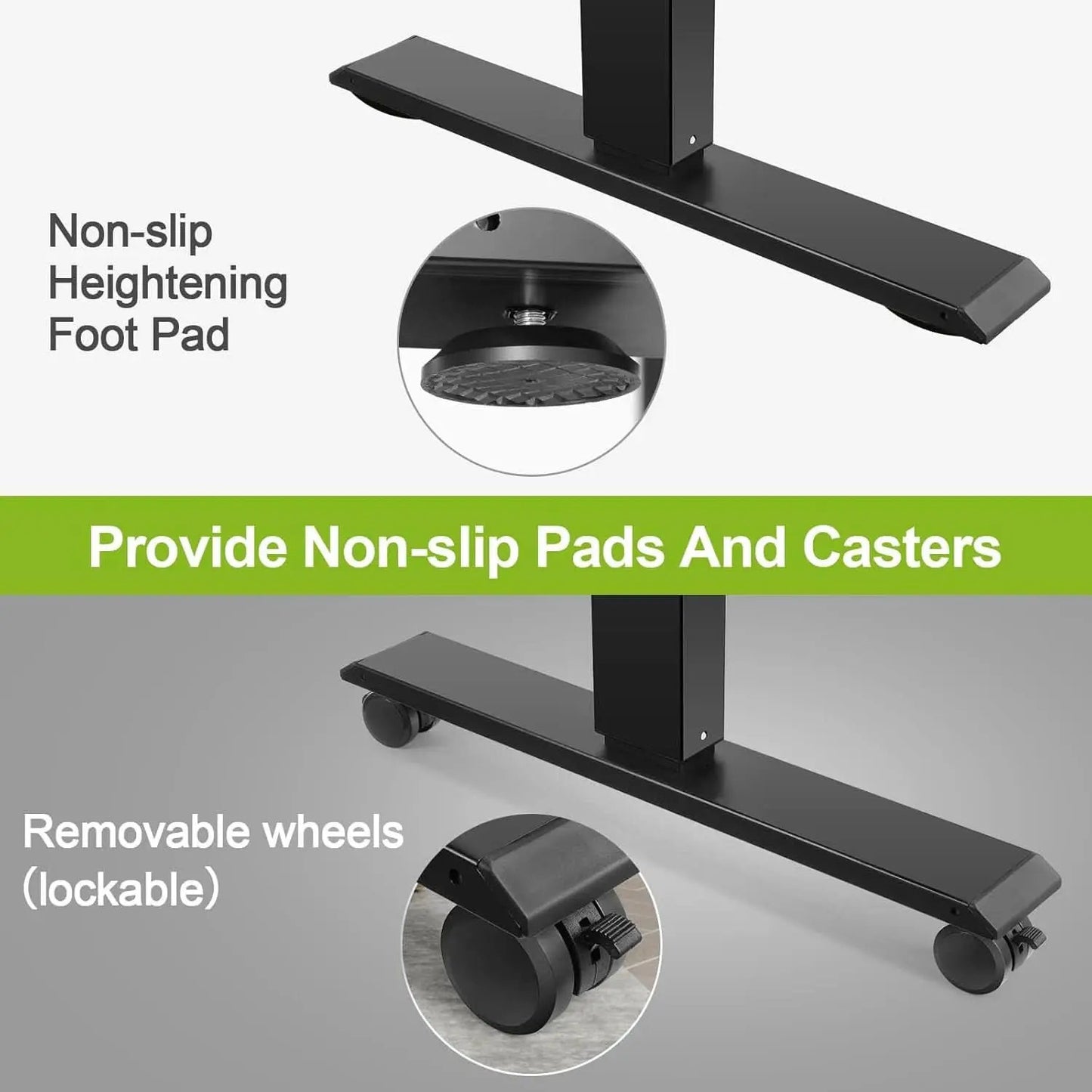 Electric Standing Desk 55 x 24 In With Charging Station from PriceLows™