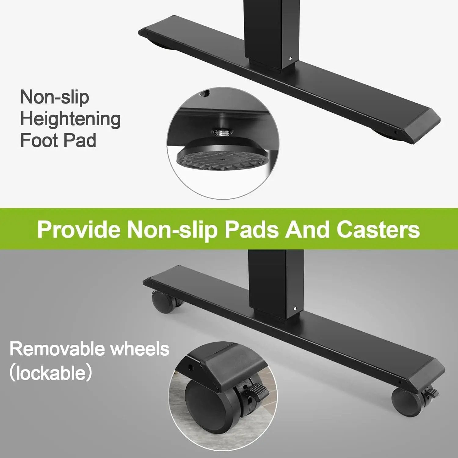 Electric Standing Desk 55 x 24 In With Charging Station from PriceLows™