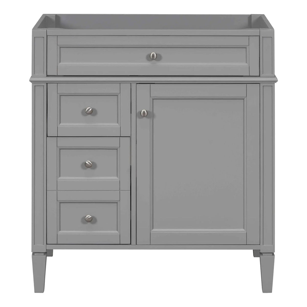 Bathroom Vanity | 3 Drawers | Blue Finish | Tip Out